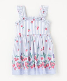 ANY KIDS ストライプ×フルーツ ワンピース 水着