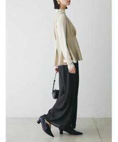 Green Parks AnriettMusee ノースリーブタックペプラムブラウス