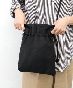 FOLNA RD ソフトレザー巾着ショルダーバッグ