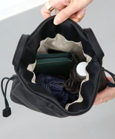 FOLNA RD ソフトレザー巾着ショルダーバッグ