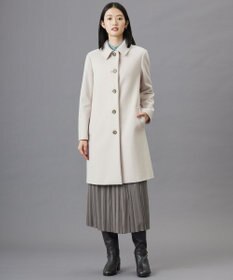 J.PRESS LADIES ショートビーバー ステンカラー コート