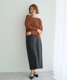 YECCA VECCA レザーライクナロースカート