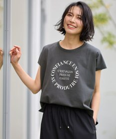 ANY フレンチスリーブロゴTシャツ