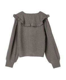 Green Parks ・Ｐｅｔｉｔ　Ｆｌｅｕｒ　ビッグカラーニットカーデ