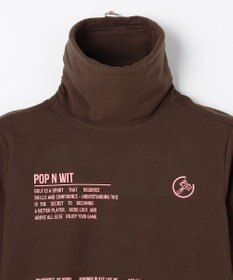 PW CIRCULUS 【起毛素材であたたか】【WOMEN】スピンドル付 両面起毛タートルネック ゴルフウェア レディース