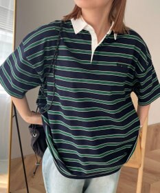 WEGO ボーダーラガーシャツ