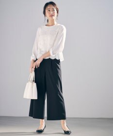 ANY SIS 【洗える】レイヤードレース ブラウス