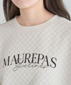 Green Parks ショート丈キルトロゴプルオーバー