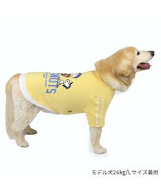 PET PARADISE スヌーピー Tシャツ 《ファインプレー柄》 黄色 中型犬 大型犬