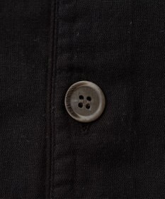 京和晒綿紗 【紗栄子さん愛用パジャマ/UNISEX】京和晒綿紗×御黒染司 京都紋付 ガーゼパジャマ 2重合わせ 【黒】