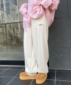 WEGO 裏起毛ロゴ刺繍スウェットパンツ