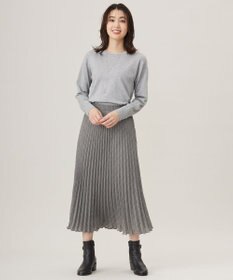 J.PRESS LADIES L 【洗える】テトロンレーヨンビエラ チェック プリーツ スカート