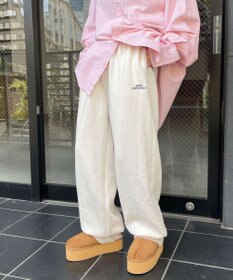 WEGO 裏起毛ロゴ刺繍スウェットパンツ