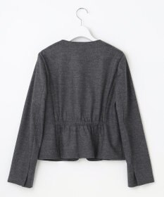 J.PRESS LADIES アクアレジェンドウールジャージー ノーカラー ジャケット