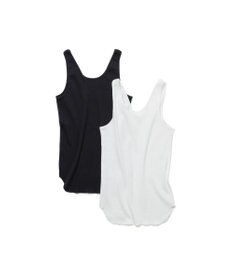 LENO BACK TO FRONT TANK TOP　前後着用可能テレコタンクトップカットソー