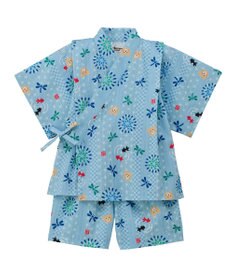 MIKI HOUSE HOT BISCUITS 【80-120cm】総柄 甚平スーツ