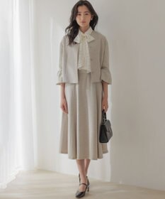 組曲 S 【先行予約・WEB限定】ライトリネンライクノーカラー ジャケット