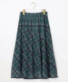 ANY SIS 【洗える】レースオンチェック スカート