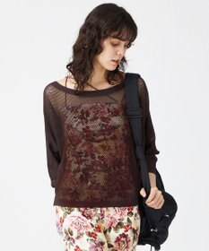 Chacott Chacott BALANCE【ノーソーイングニット】7分袖メッシュニットTシャツ