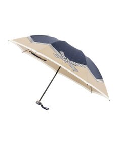 MOONBAT LANVIN en Bleu 折りたたみ傘 サテンプリントリボン