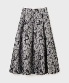 GRACE CONTINENTAL ジャガードタックスカート