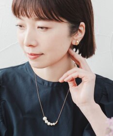 Pisceans グラデコットンパール&ビーズネックレス