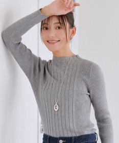 Tiaclasse 【新色追加・洗える】ランダムリブニットプルオーバー