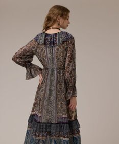 GRACE CONTINENTAL ペイズリープリントドレス