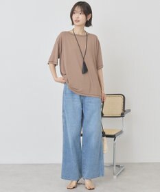 AMERICAN HOLIC 【先行予約】【マルチ機能】配色ステッチルーズTシャツ