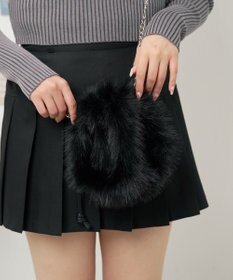 WEGO ファー巾着チェーンショルダー