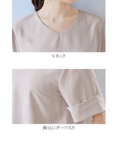 Tiaclasse L 【洗える】ゆったりシルエットの幅広カフスブラウス