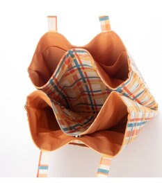 UNBILLION カシュカシュ cachecache / 柄プリント3パーテーショントートバッグ