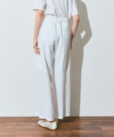 GRACE CONTINENTAL リネンタッチタックパンツ