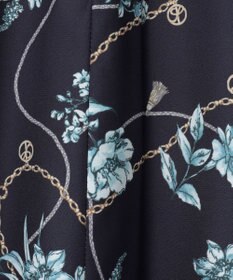 ANY SIS L 【洗える】スカーフデザインプリント ワンピース