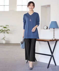 Tiaclasse 【安田美沙子さん着用・選べる2type・洗える】もちニットチュニック