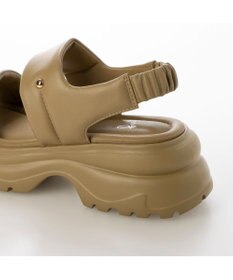 ing <ing>厚底ダブルベルトスポーツサンダル