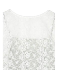 earth music&ecology ＳＥＴ２点　オーガンジー刺繍＋プリーツワンピース