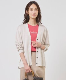 J.PRESS LADIES Vis/Pe スパーク ニット カーディガン