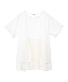 earth music&ecology 異素材バックプリーツチュニック