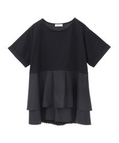 earth music&ecology 異素材バックプリーツチュニック