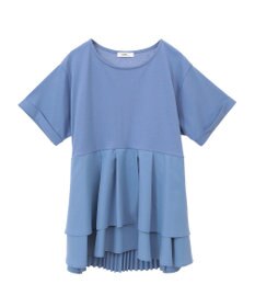 earth music&ecology 異素材バックプリーツチュニック