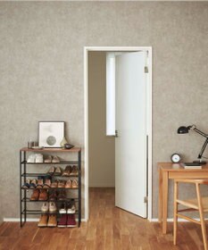 tower 天板付きシューズラック タワー 6段 ブラック