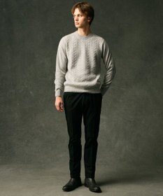 JOSEPH ABBOUD 【暖か・軽量】カシミヤブレンド クルーネック ニット