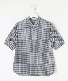 J.PRESS LADIES 【洗える】アセVisギンガム シャツ ブラウス