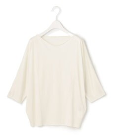 ICB 【洗える】トリアセサテンスムース 7分袖プルオーバー