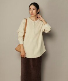 OP／FILA 【ocean pacific】らくティブ/ヘンリーネックワッフルロンT