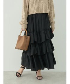 earth music&ecology ランダムティアードボリュームスカート