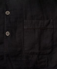 京和晒綿紗 【紗栄子さん愛用パジャマ/UNISEX】京和晒綿紗×御黒染司 京都紋付 ガーゼパジャマ 2重合わせ 【黒】