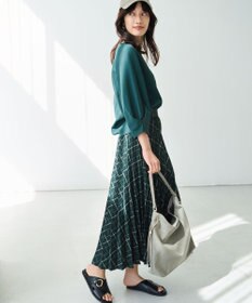 ANY 【新色追加/ウエストゴム】ウーリッシュプリーツスカート