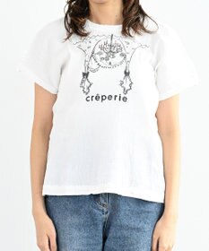 crêprie tsumori chisato creperie HAND PRINT T-SHIRT CHANDELIA クレプリ シャンデリアプリント ドルマンTシャツ